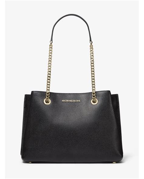 michael kors large teagan|Teagan Large Pebbled Leather Shoulder Bag .